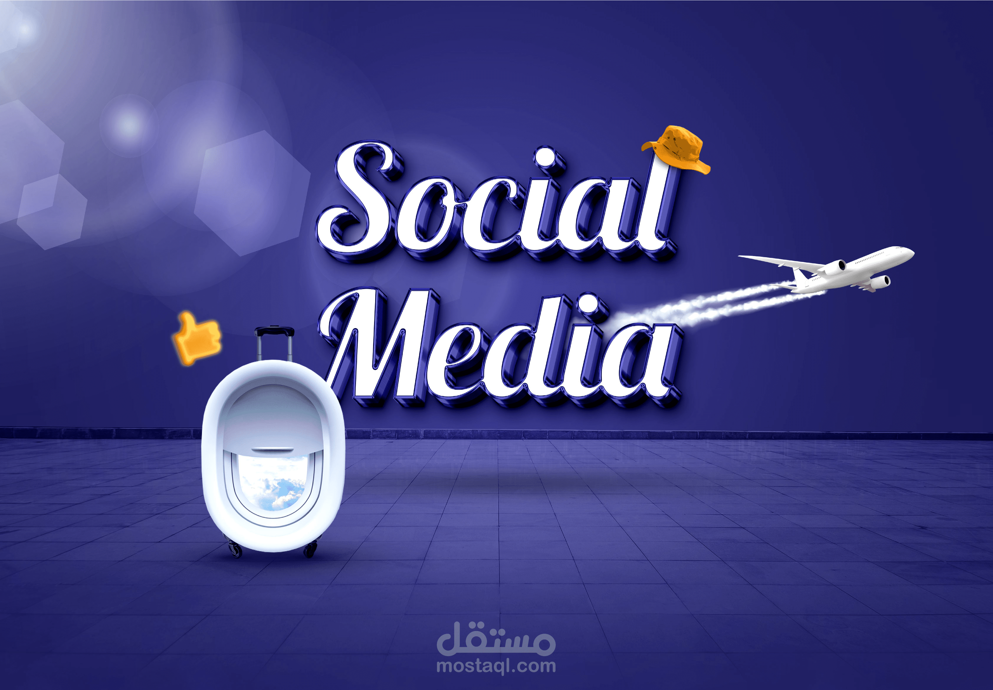 تصاميم سوشيال ميديا لشركة سفريات