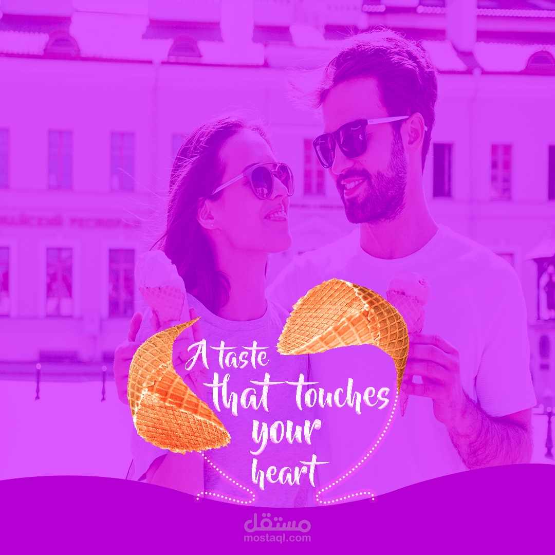 social media ice cream design