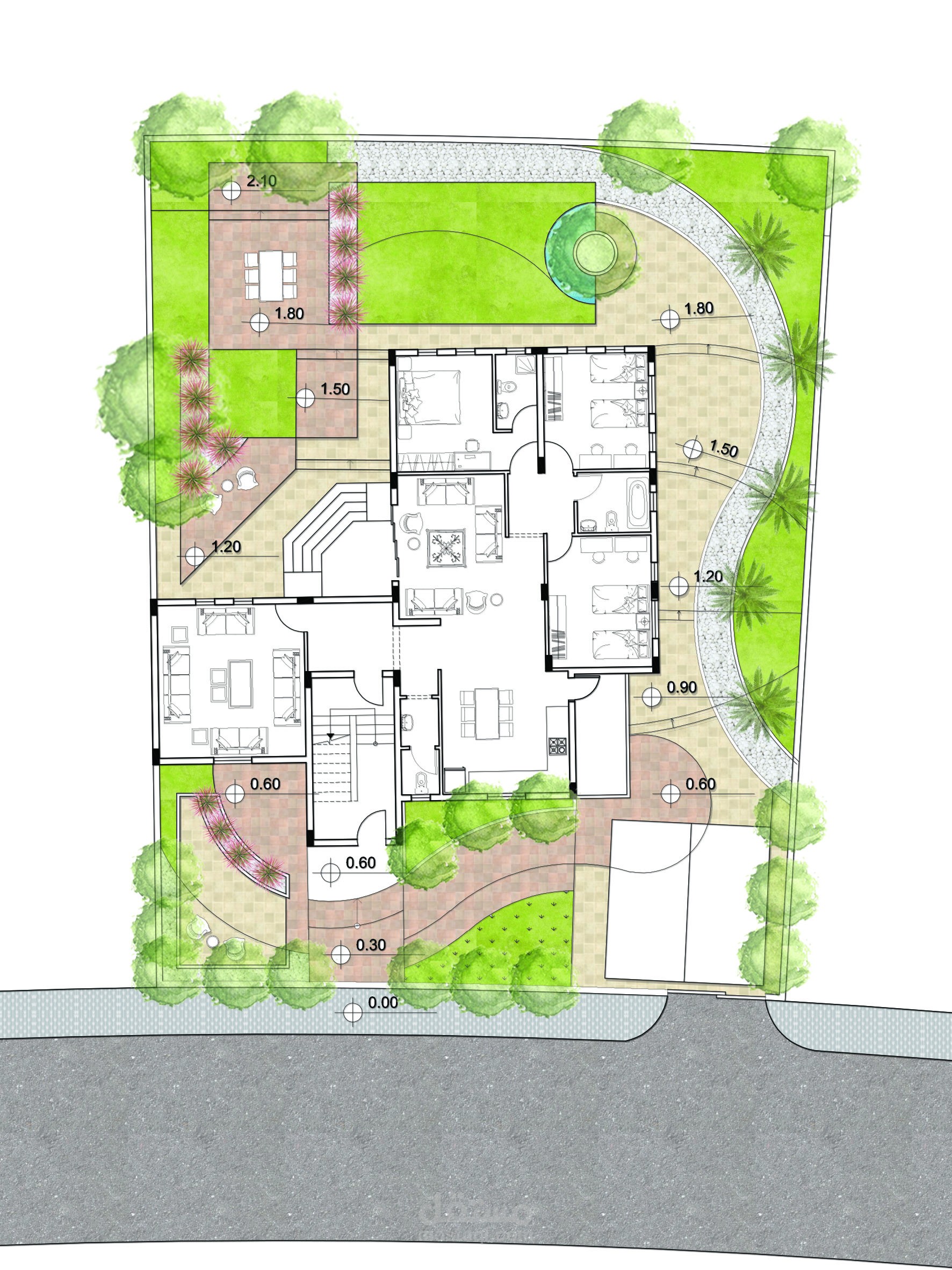 تصميم حديقة منزل