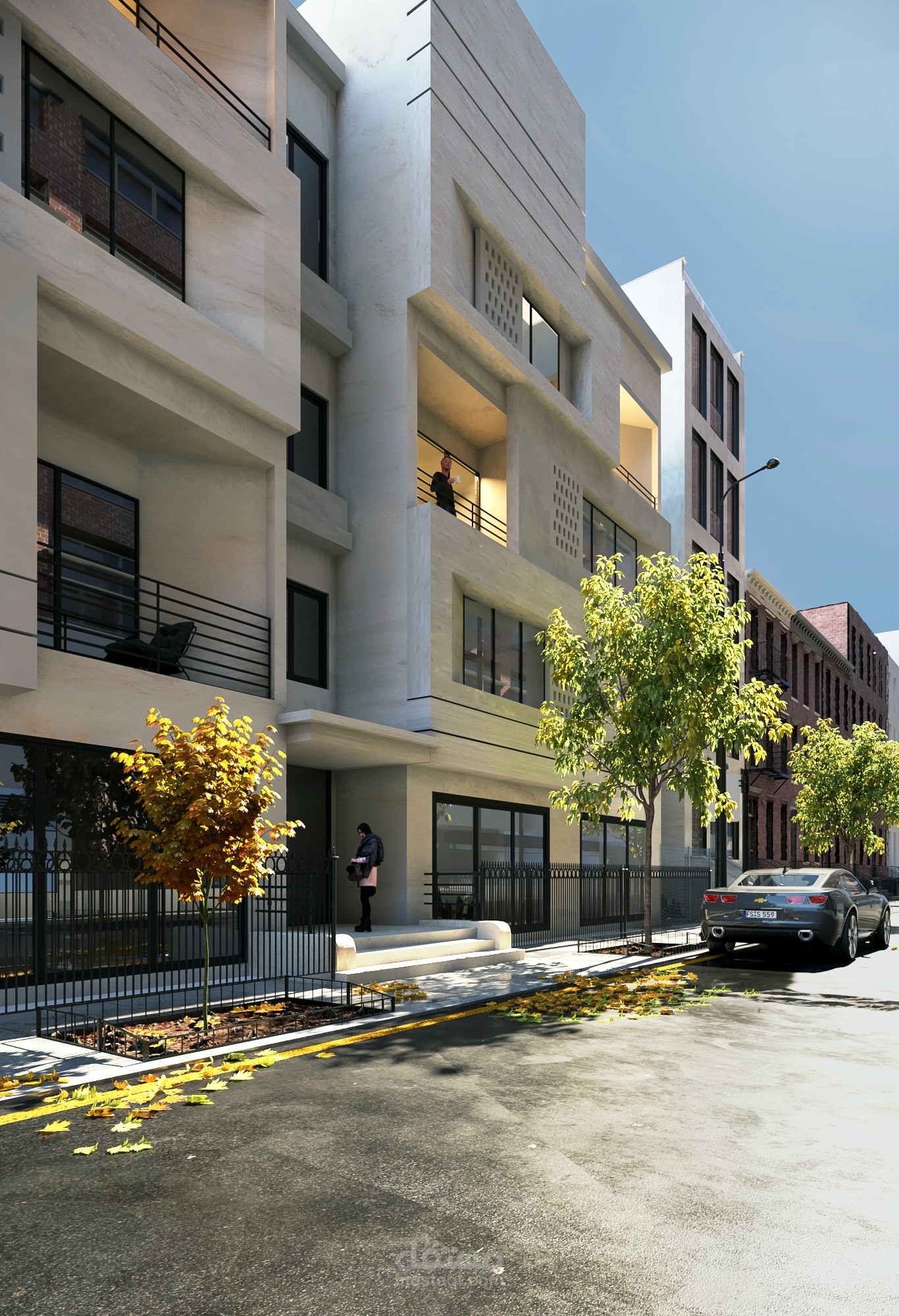 تصميم خارجى لمبنى سكنى