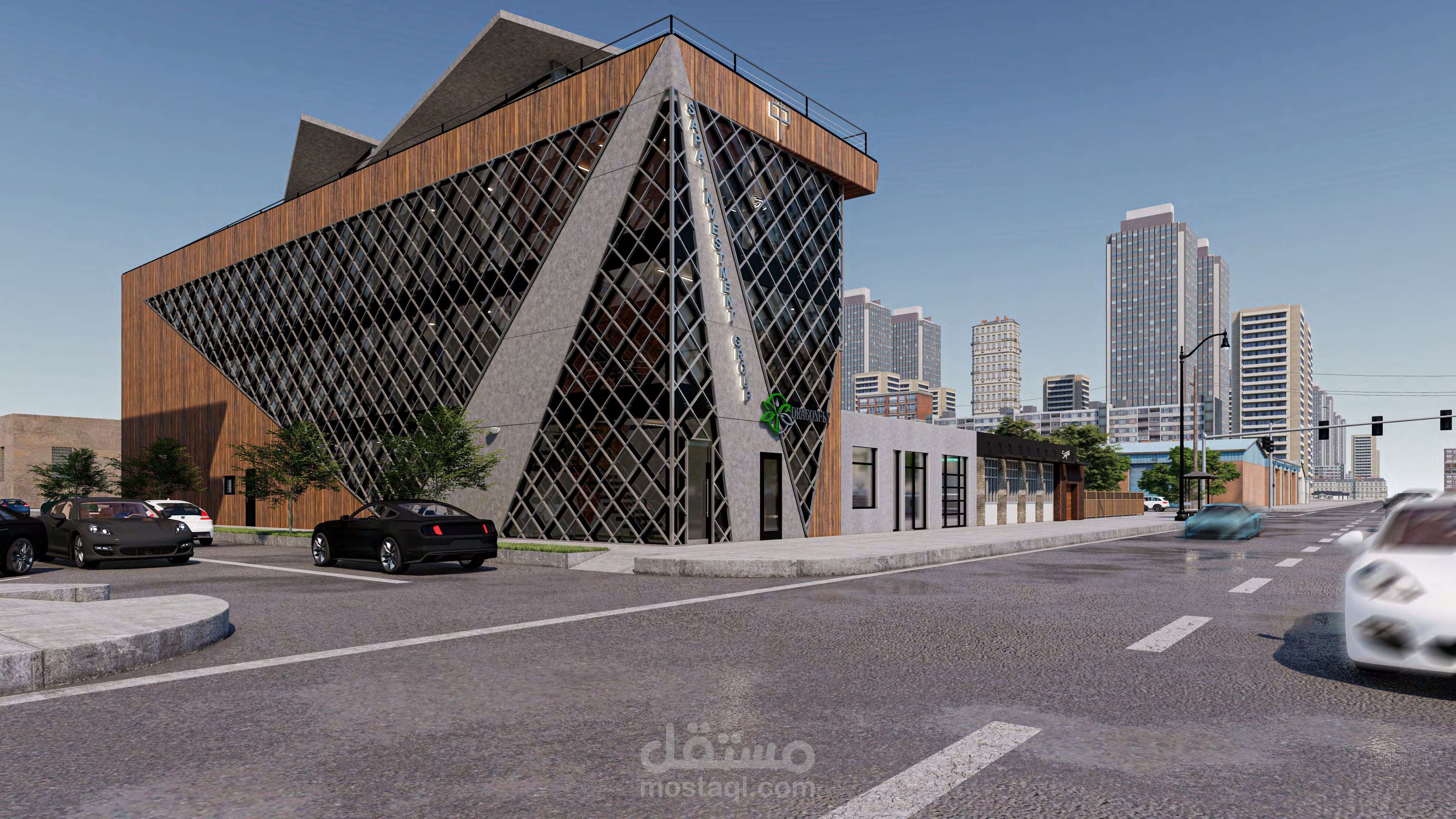 لوحات تنفيذية مبني إداري / Construction Documents Commercial Project