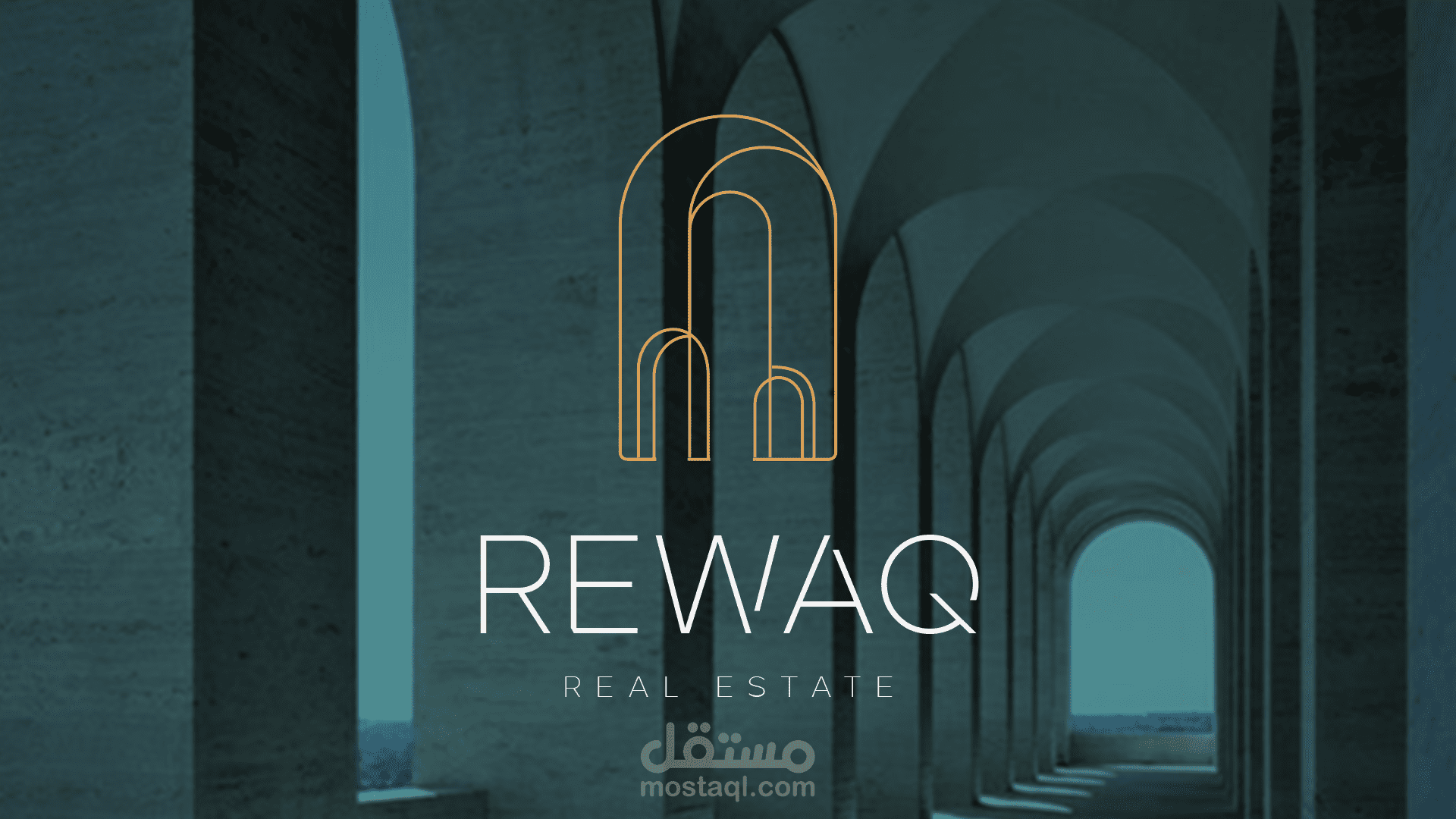 تصميم لوجو وهوية بصرية لشركة عقارات