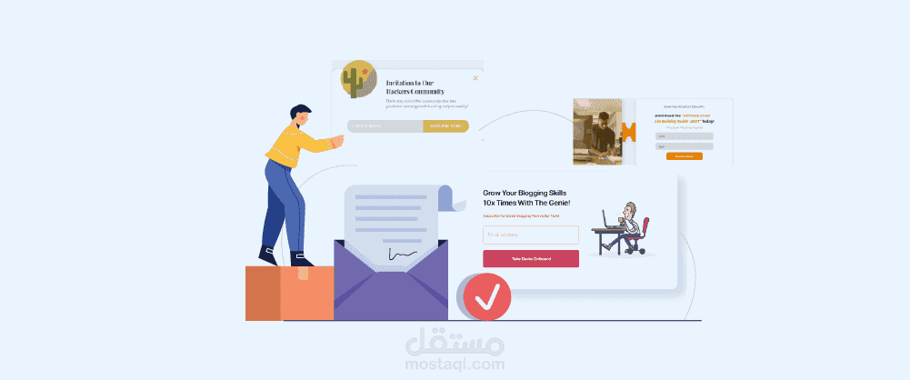 عمل pop-up علي موقعك الالكتروني