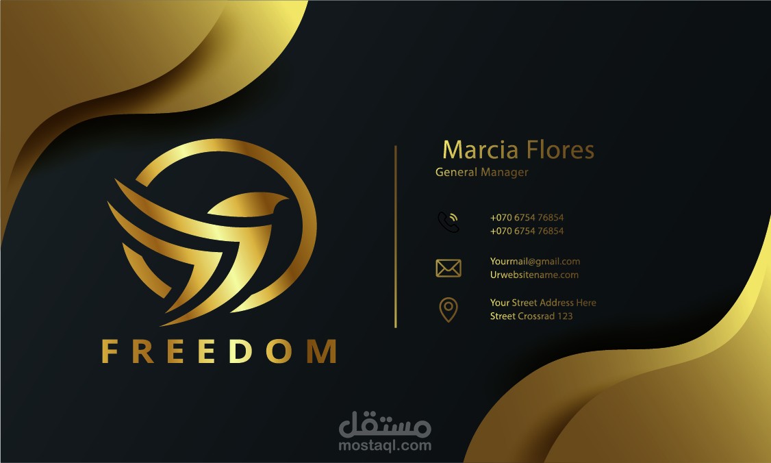 Freedom business card