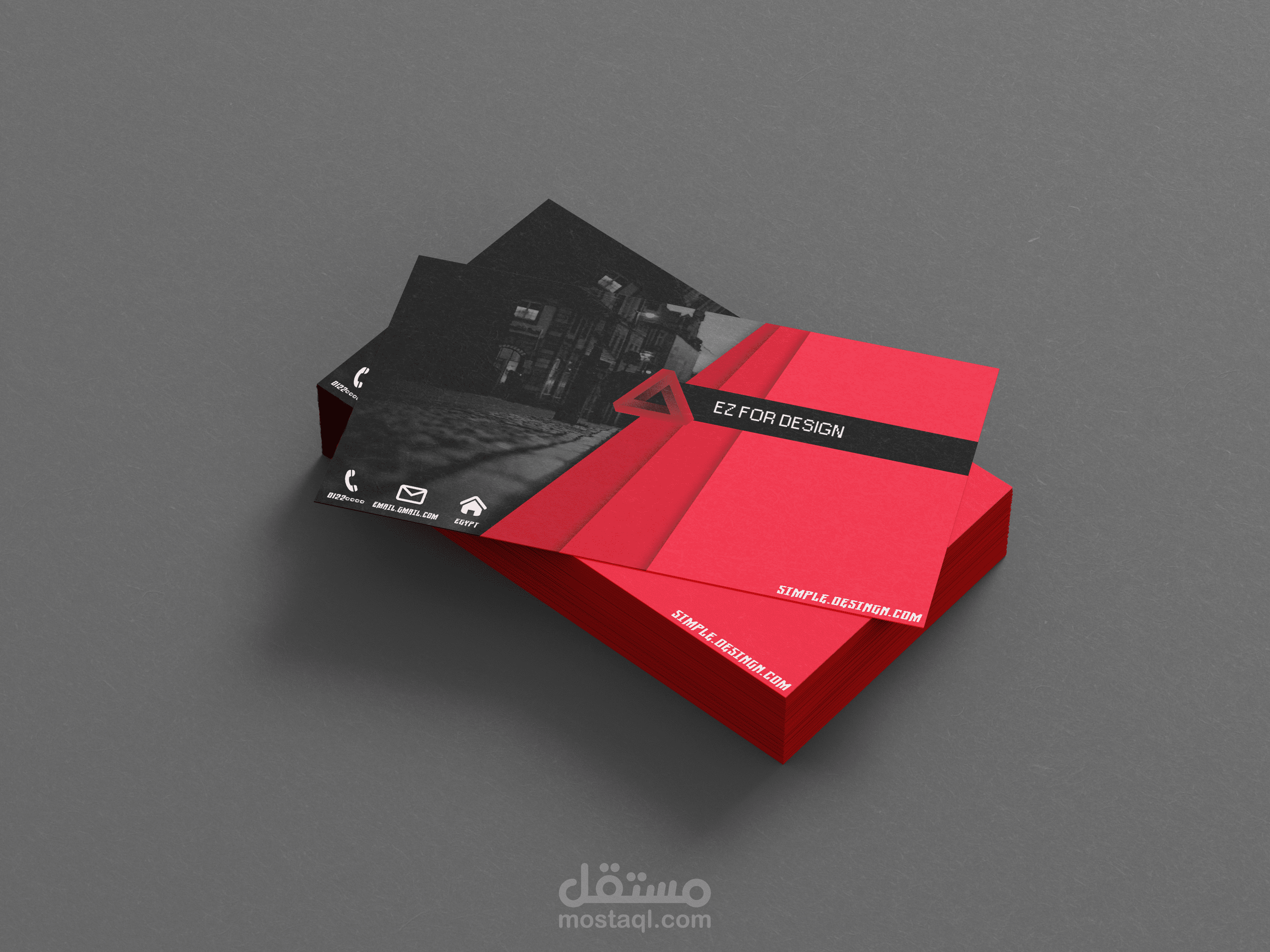 تصميم business card احترافية