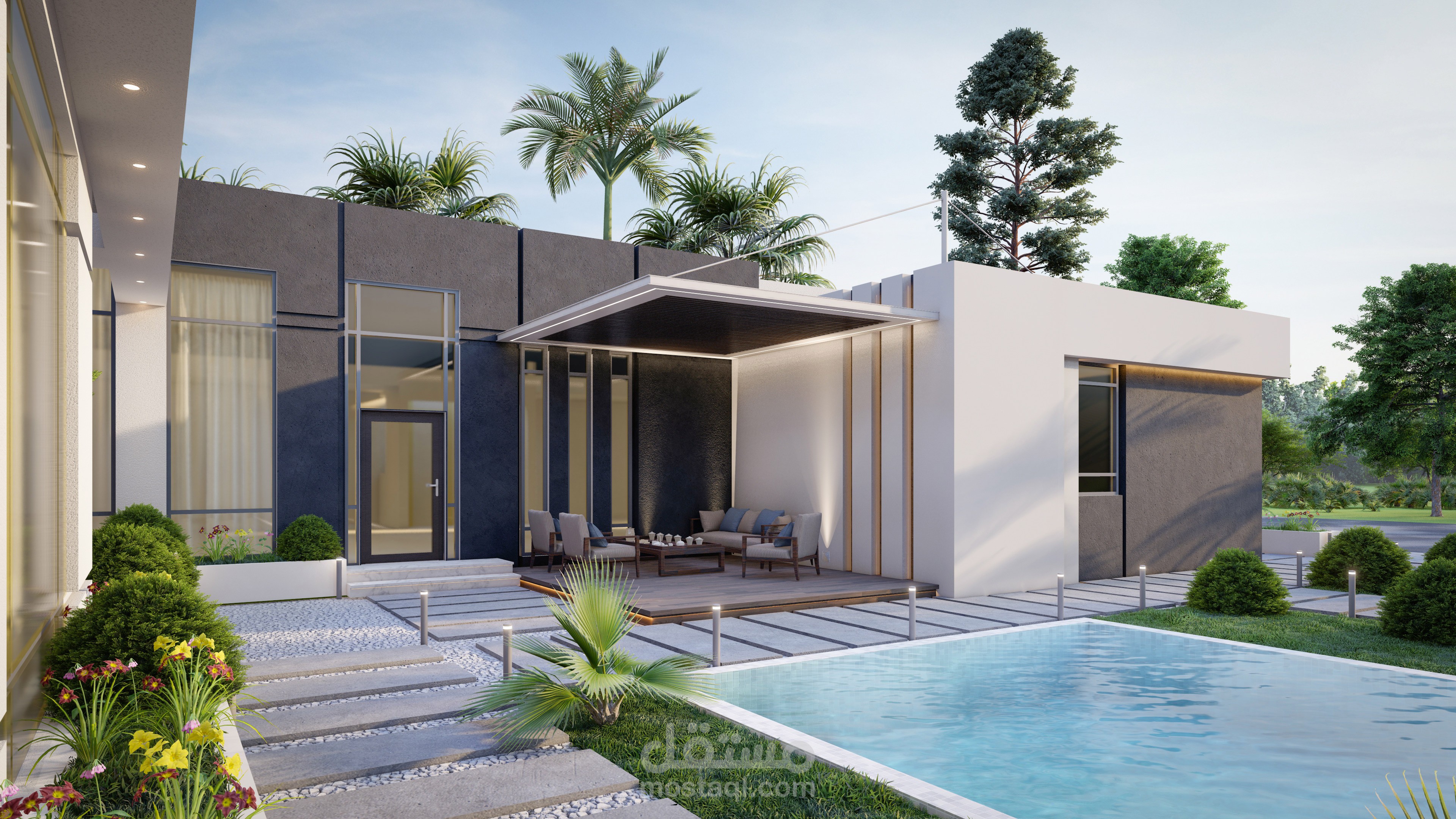 تصميم حوش داخلي