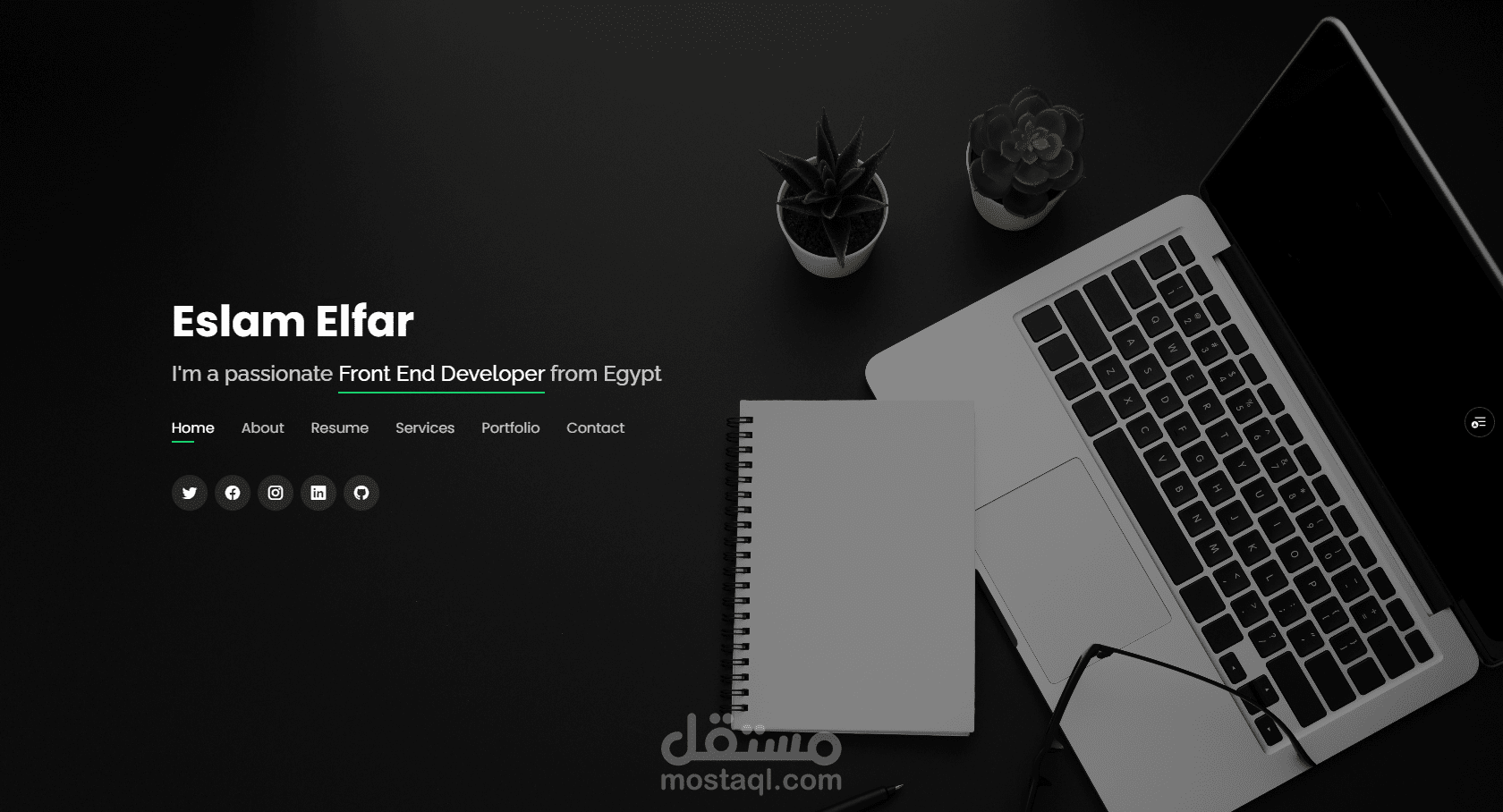 معرض الأعمال الخص بي - My Portfolio