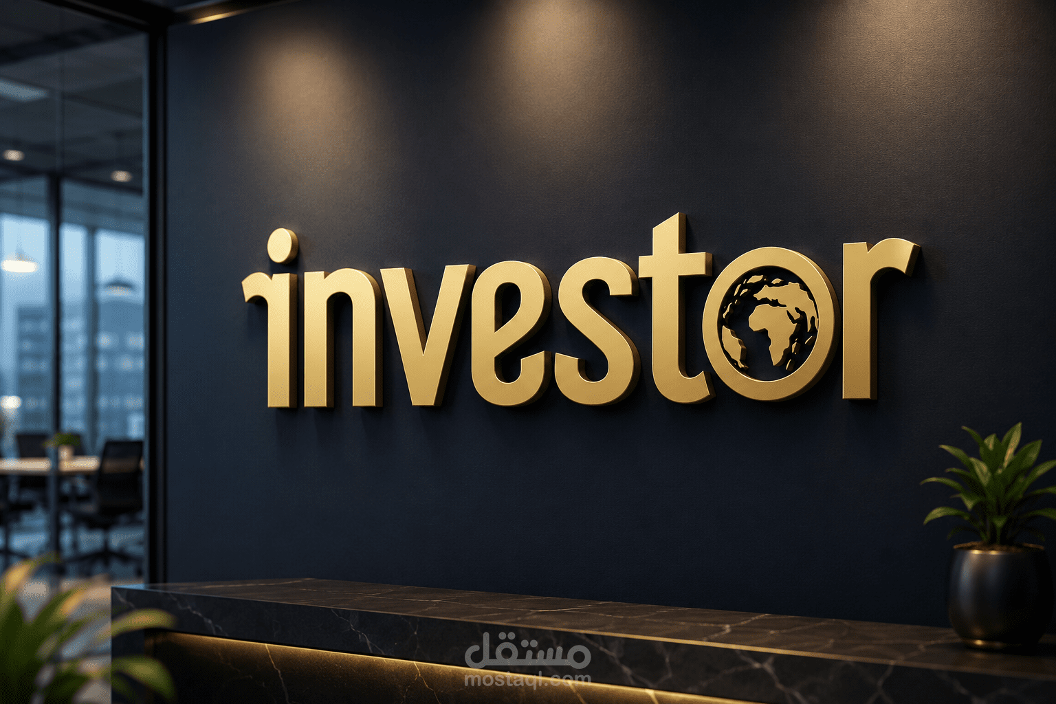 شعار Investor | هوية بصرية لعلامة استثمارية عالمية