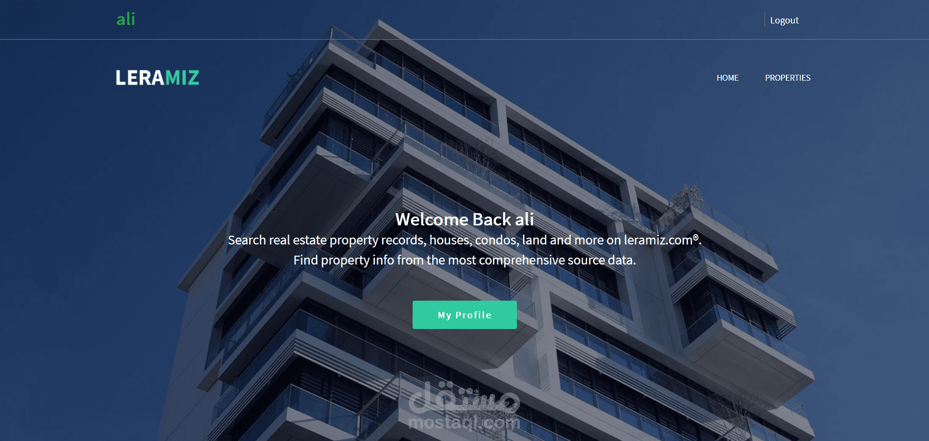 موقع لعرض المنشأت والمباني