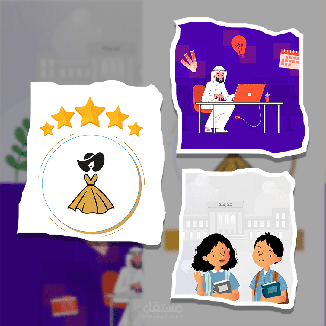 فيديو موشن جرافيك يحتوي على أعمال ل(تطبيق - وشركة - وإعلان لمالك عمل)