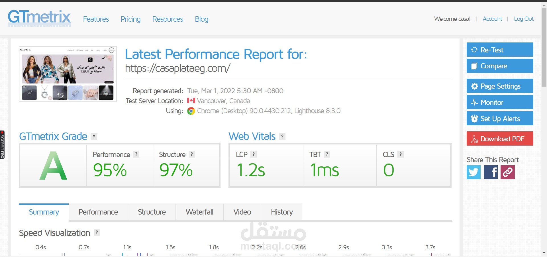 Optimize website speed and performance