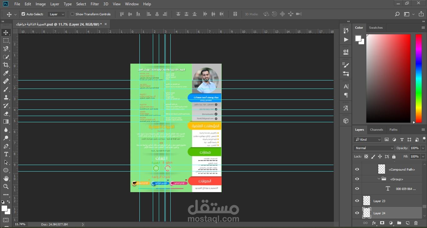 سيرة ذاتية جرافيك