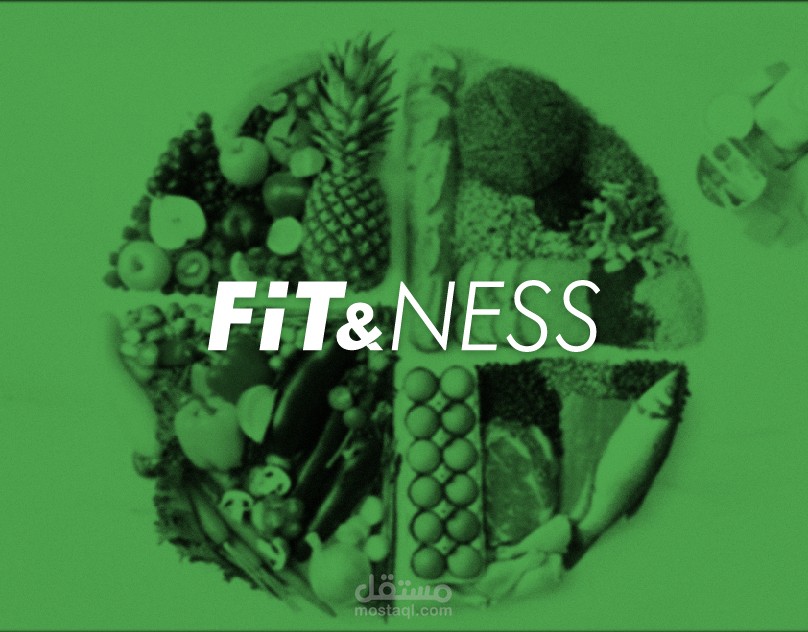 تصميم هوية بصرية احترافية لبراند فيتنس | Fit&Ness Brand Identity