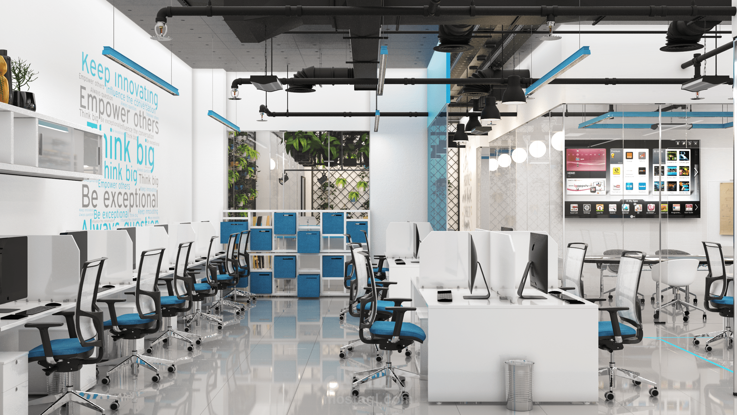 تصميم لمقر شركة تمويل عقاري بالسعودية