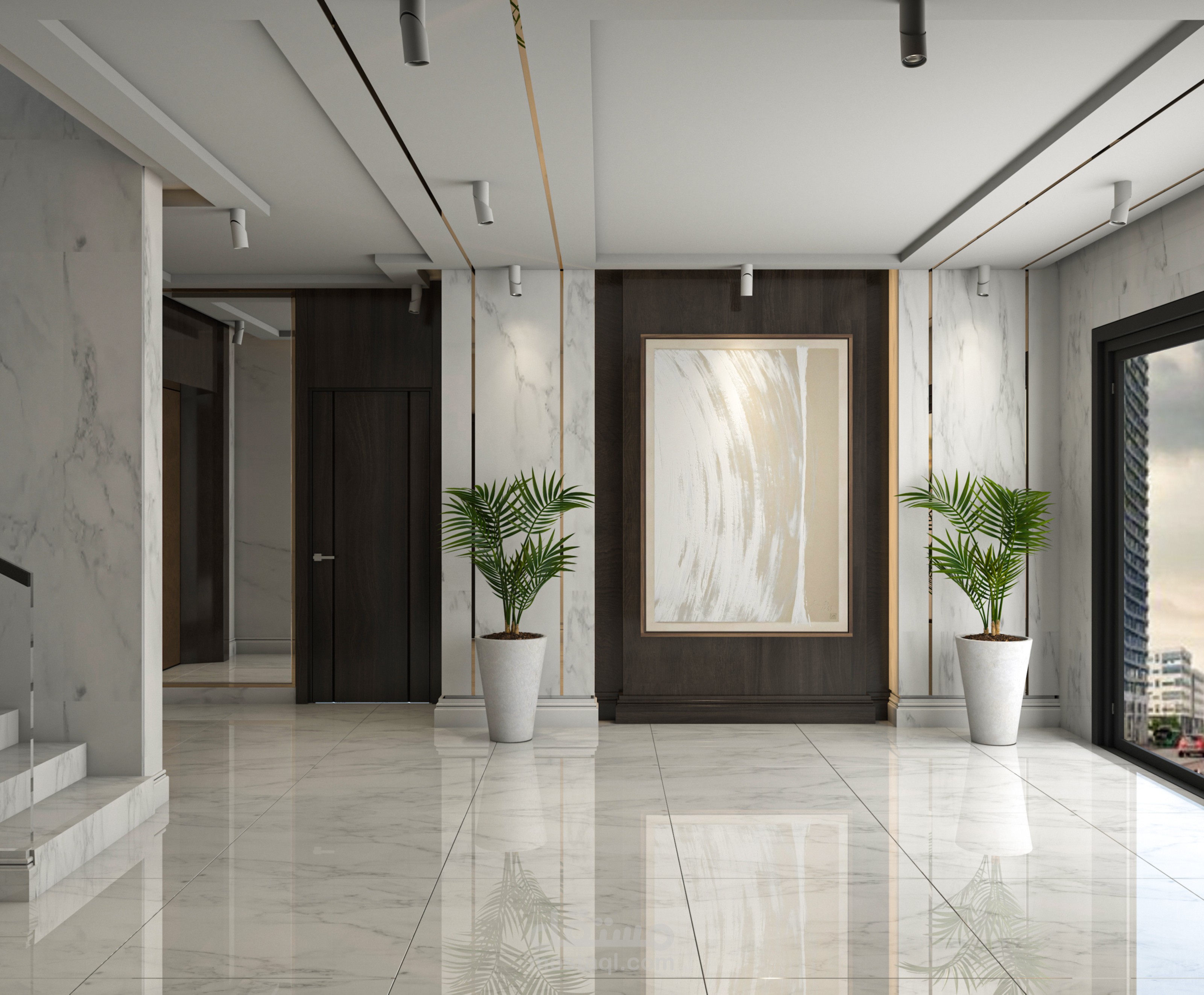 مدخل عمارة سكنية