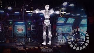 animated human scanning video | فيديو مسح الجسم