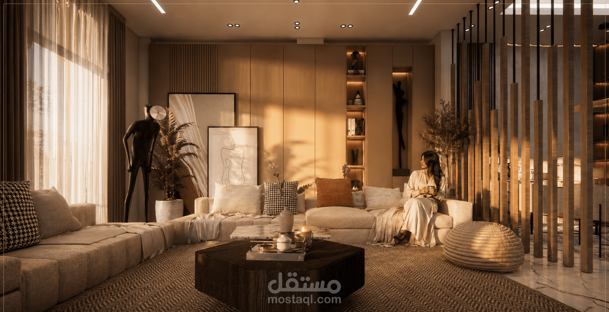 تصميم داخلي لوحدة سكنية بمصر