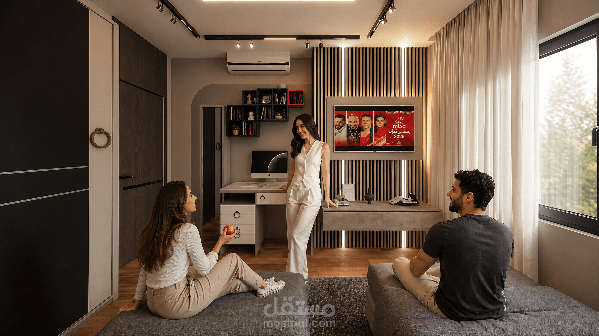 تصميم داخلي لفييلا سكنية بالكويت