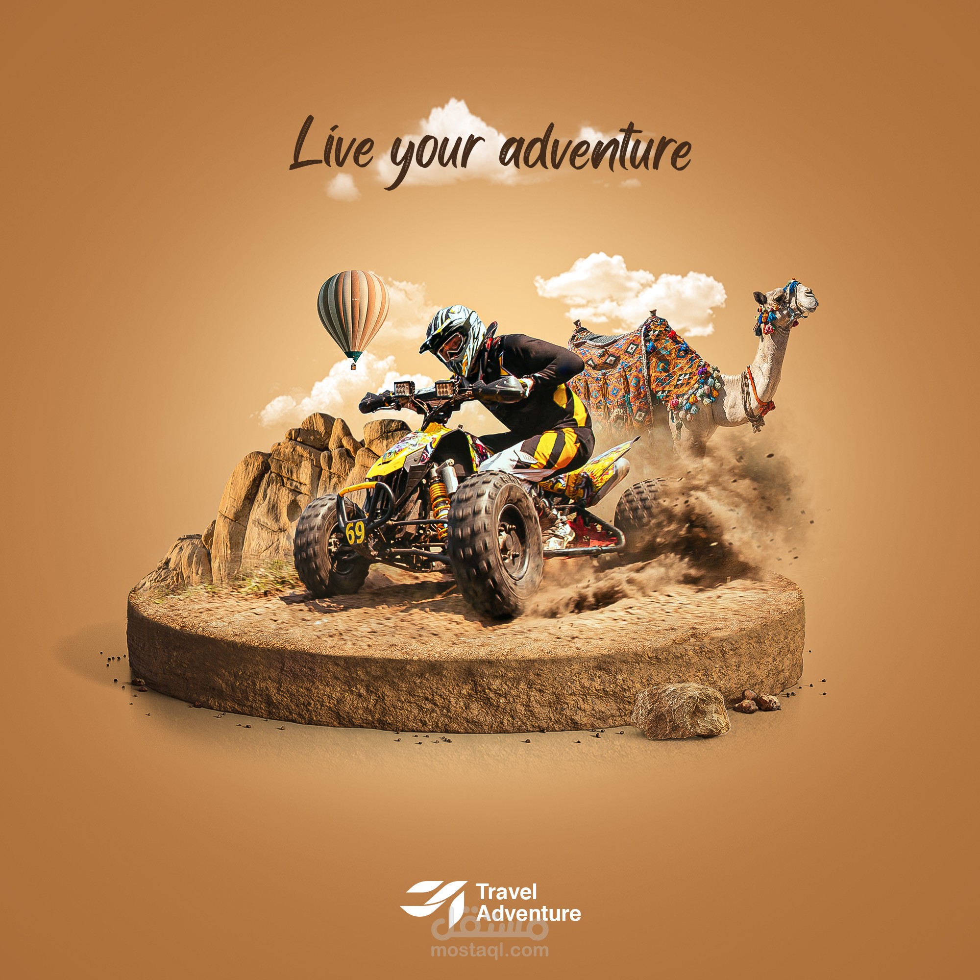 تصميم لشركة Tracel Adventure