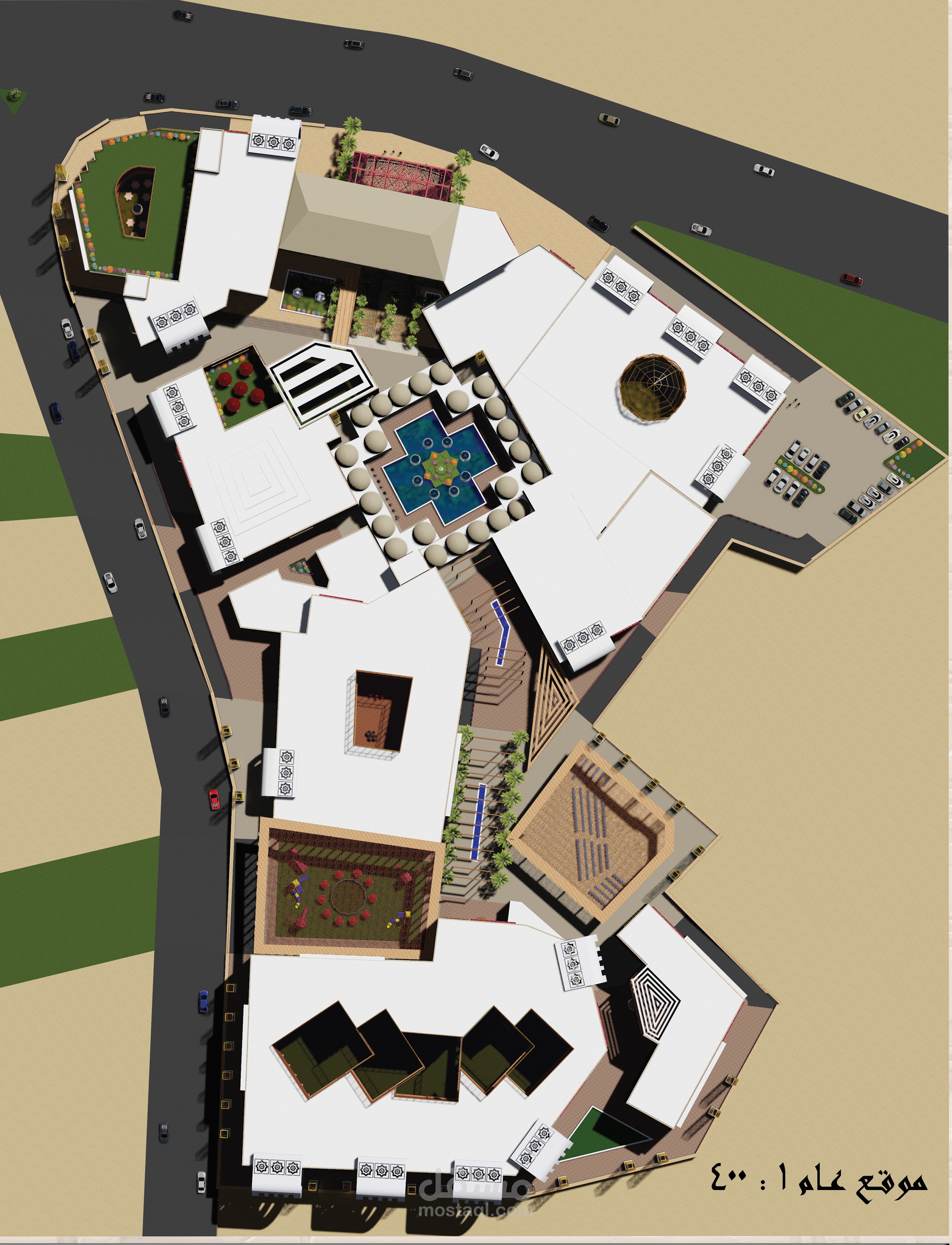 تصميم معماري لمركز ثقافي