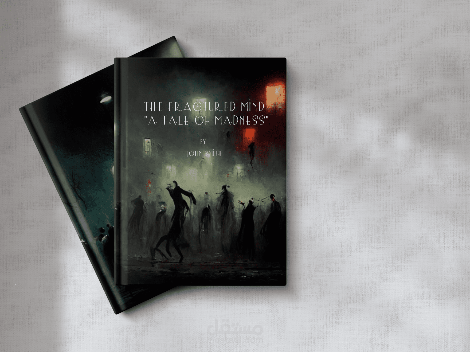تصميم غلاف كناب بعنوان The Fractured Mind: A Tale of Madnes