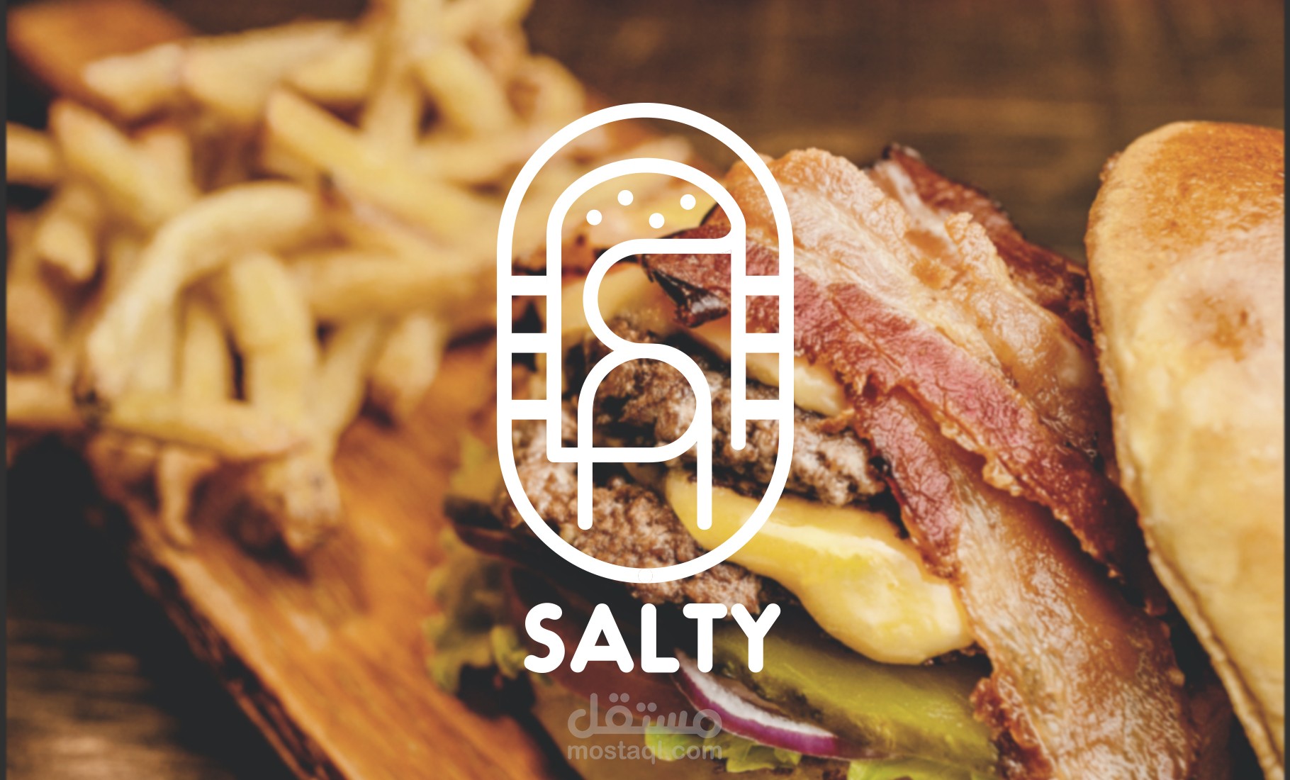 هوية و براندينج لمطعم Salty