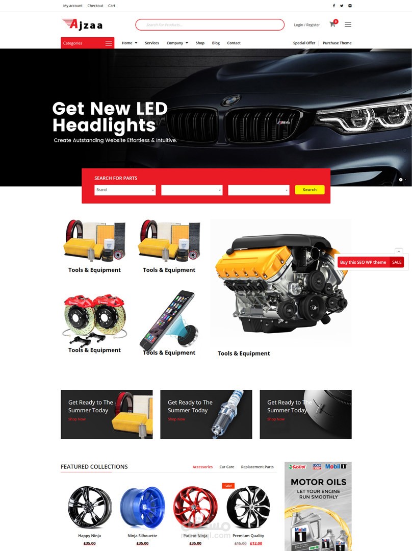 CarPart wordpress theme
