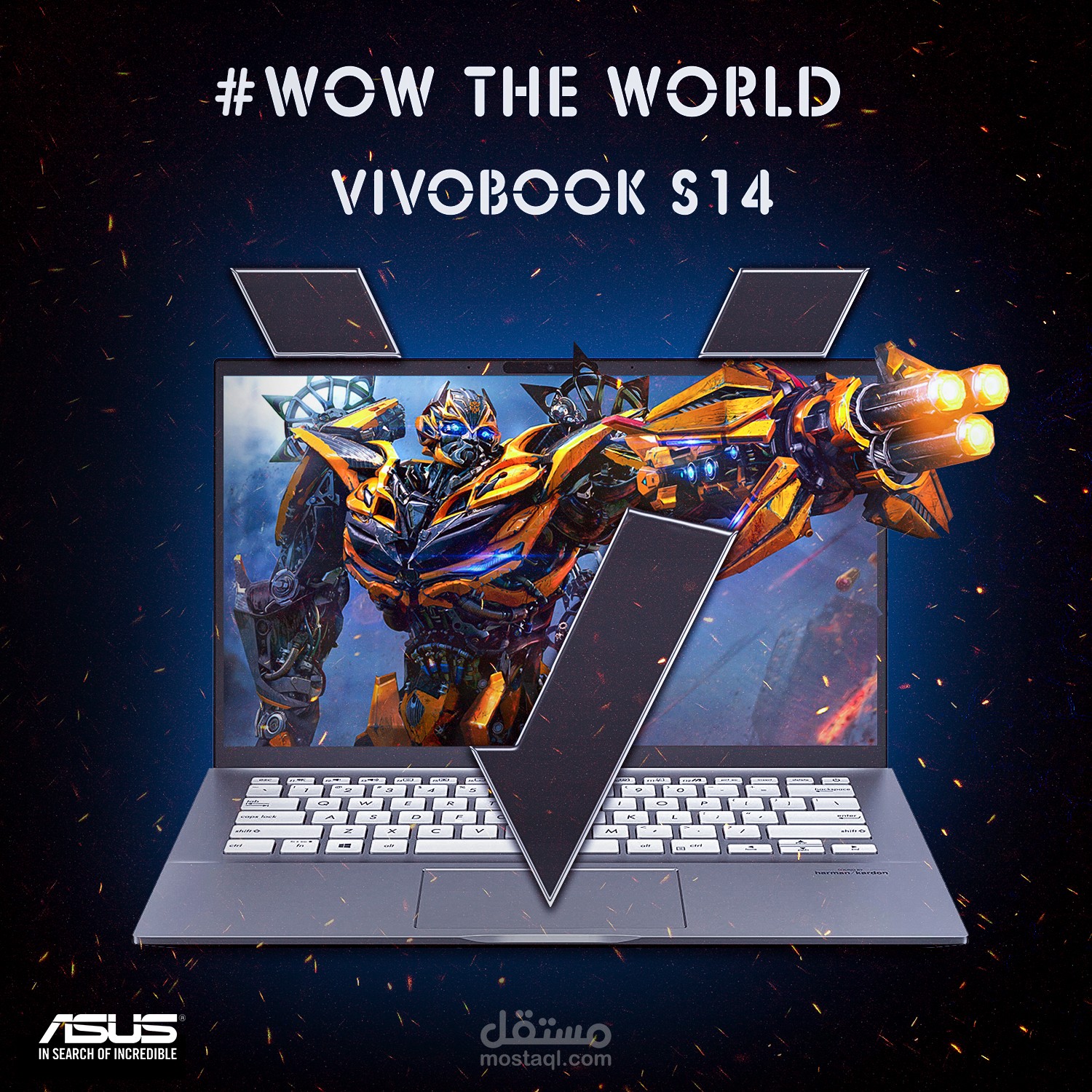 "SOCIAL MEDIA DESIGN FOE "ASUS VIVOBOOKS14 LAPTOP DESIGN