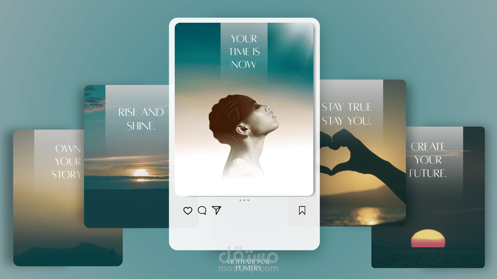 تصميم بوسترات تحفيزية انستجرام