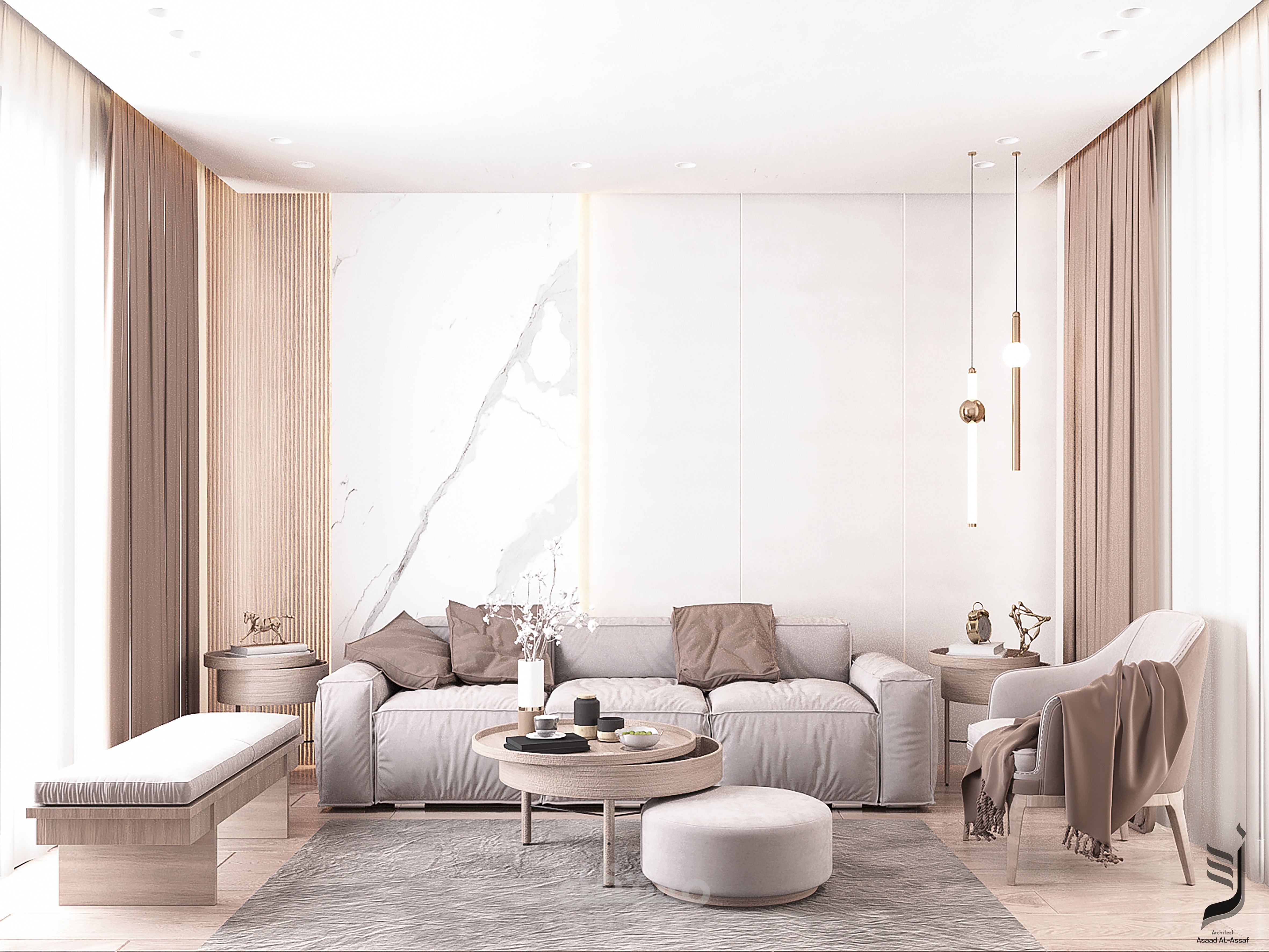 Minimalist Luxury Living Room Design – KSA