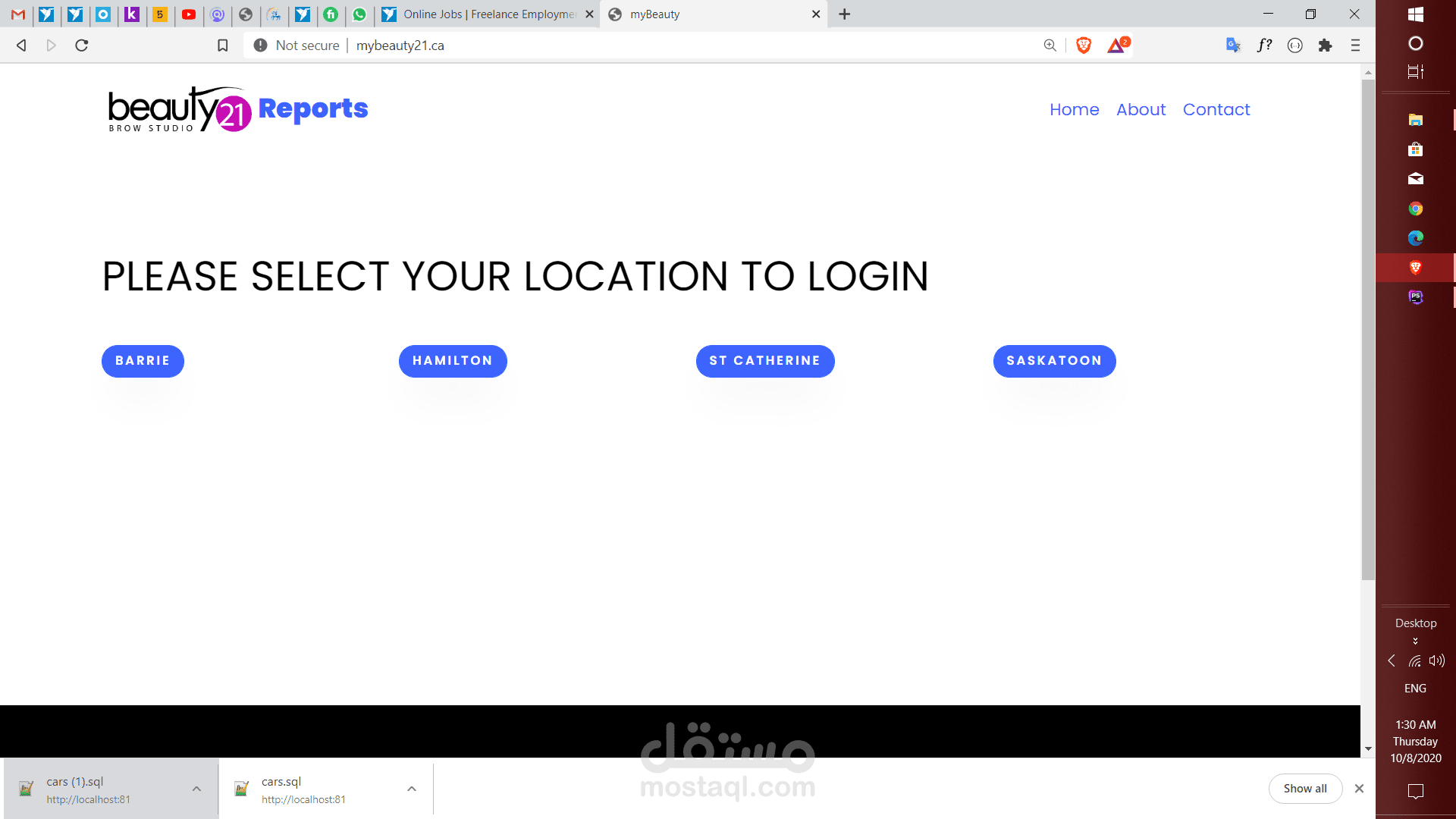 موقع لإدارة ورفع التقارير المالية والرواتب وحسابها لعدة فروع مستقلة
