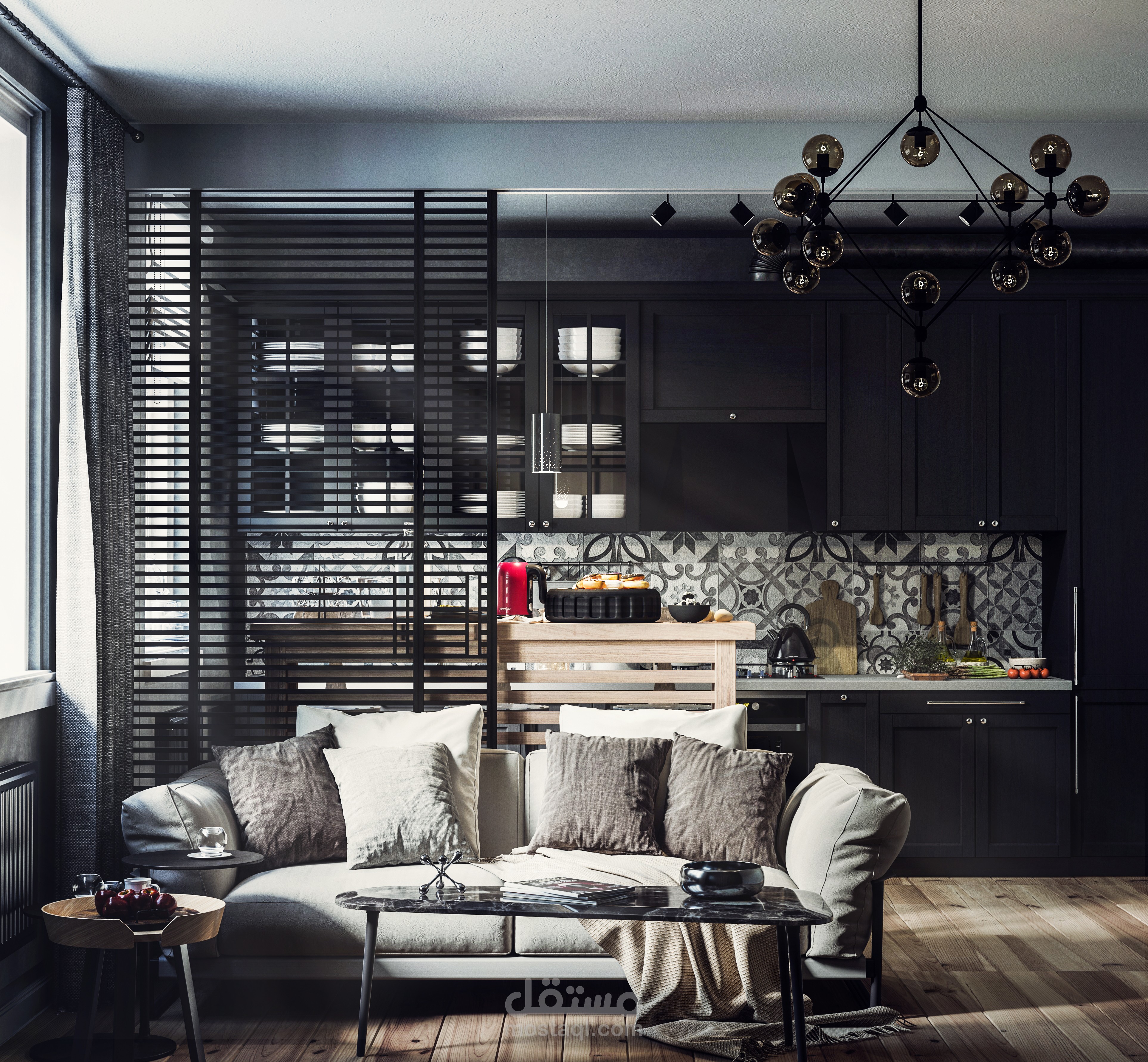 Living & Open kitchen