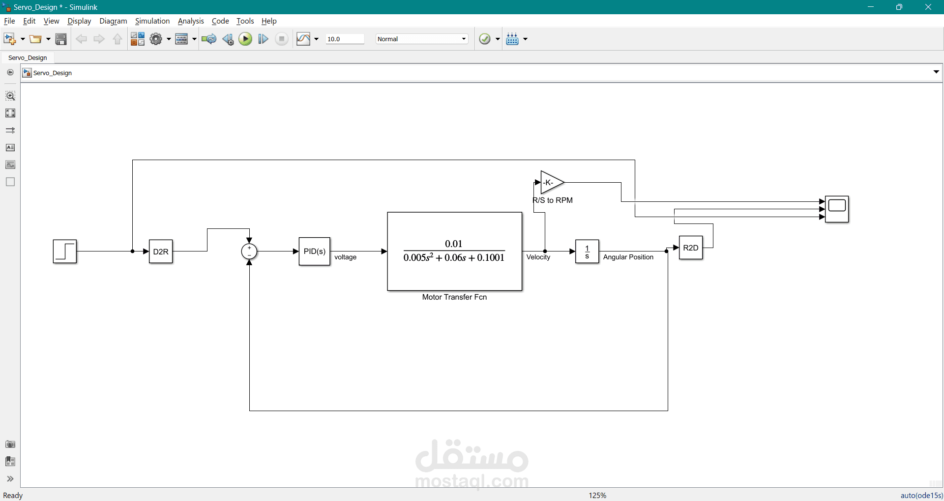 Servo Motor Modeling