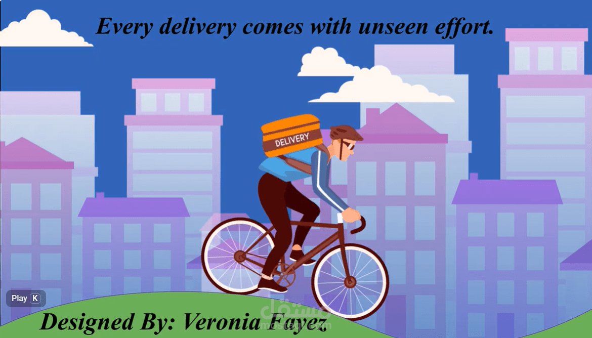 فيديو موشن جرافيك قصير عن معاناه أصحاب الدليفرى