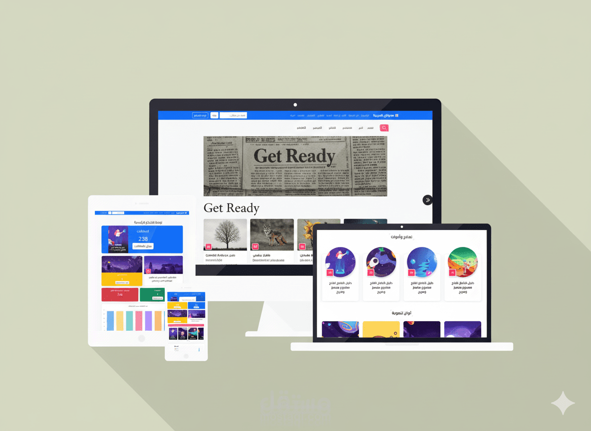موقع إخباري عربي متكامل: تصميم رائع ومحتوى احترافي