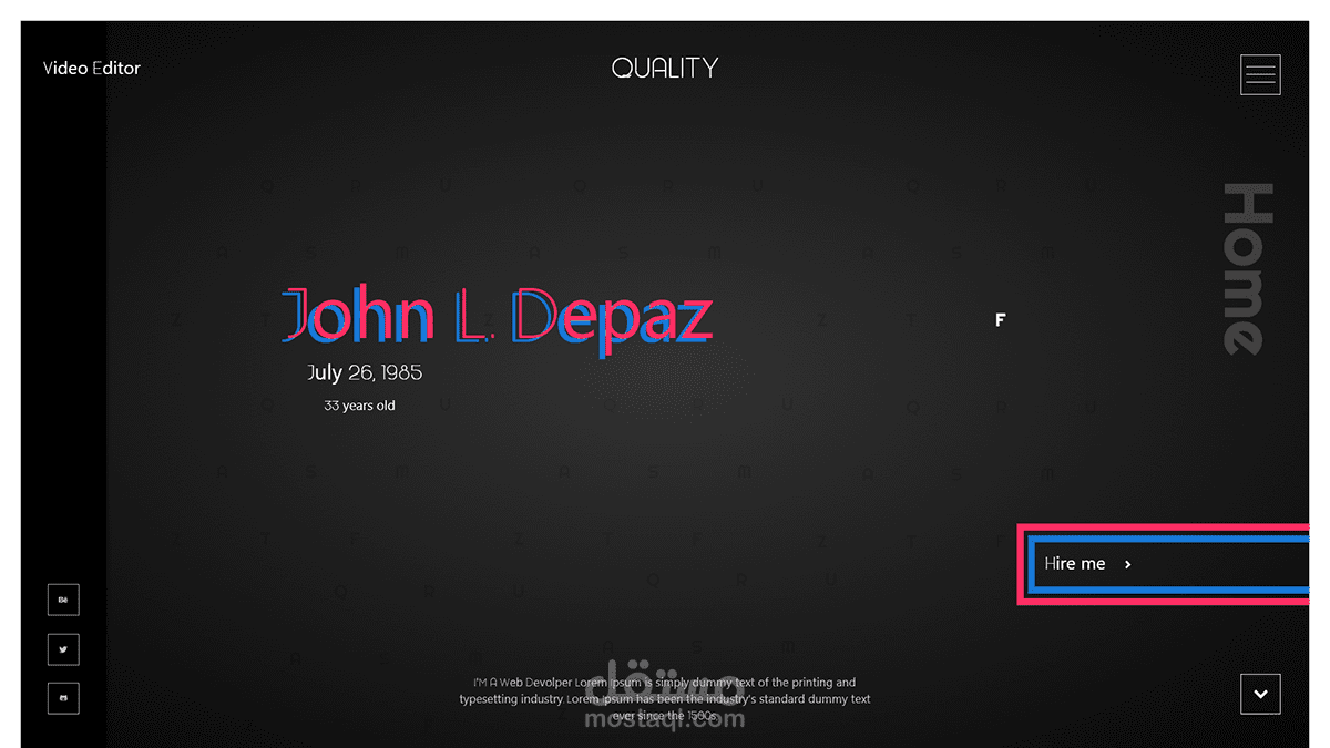 Video Editor Portfolio