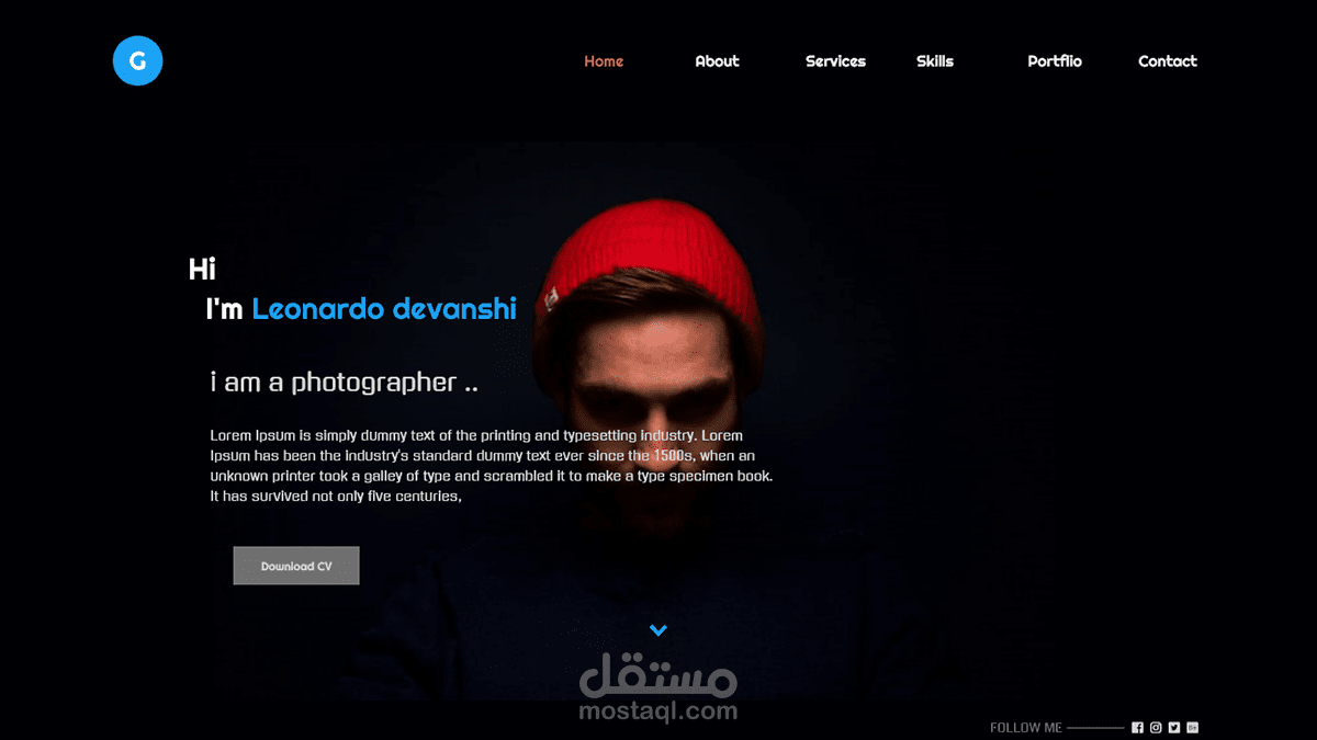 Gugi Photographer & Portfolio Template