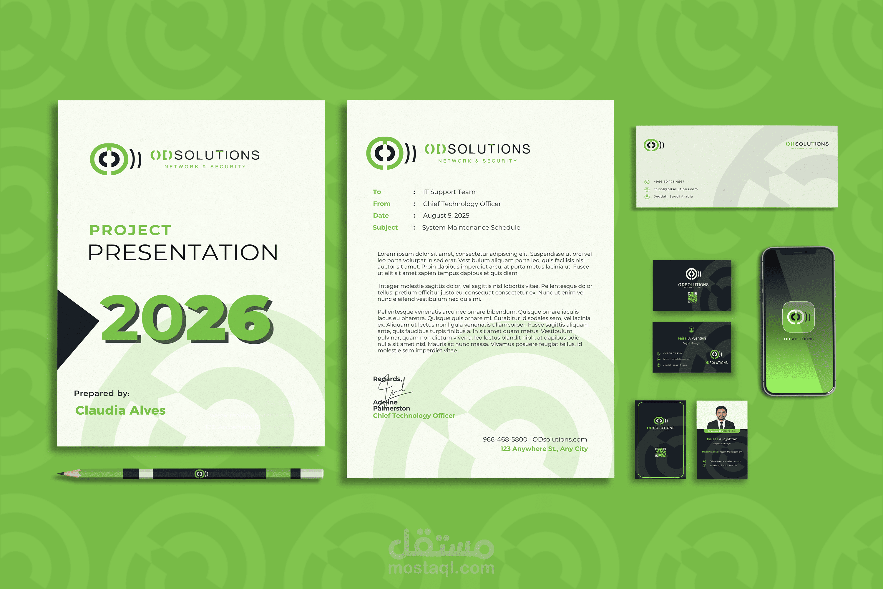 OD Solutions | Complete Visual Identity Design (تصميم هوية بصرية كاملة)