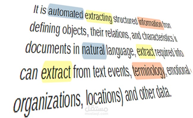 استخراج بيانات من نص بشكل محوسب باستخدام تقنيات معالجة نصوص اللغة (Natural Language Processing)