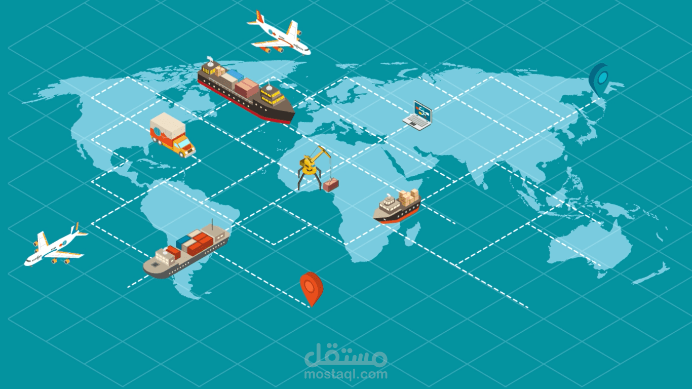 فيديو موشن غرافيك | لشركة تجارة خارجية