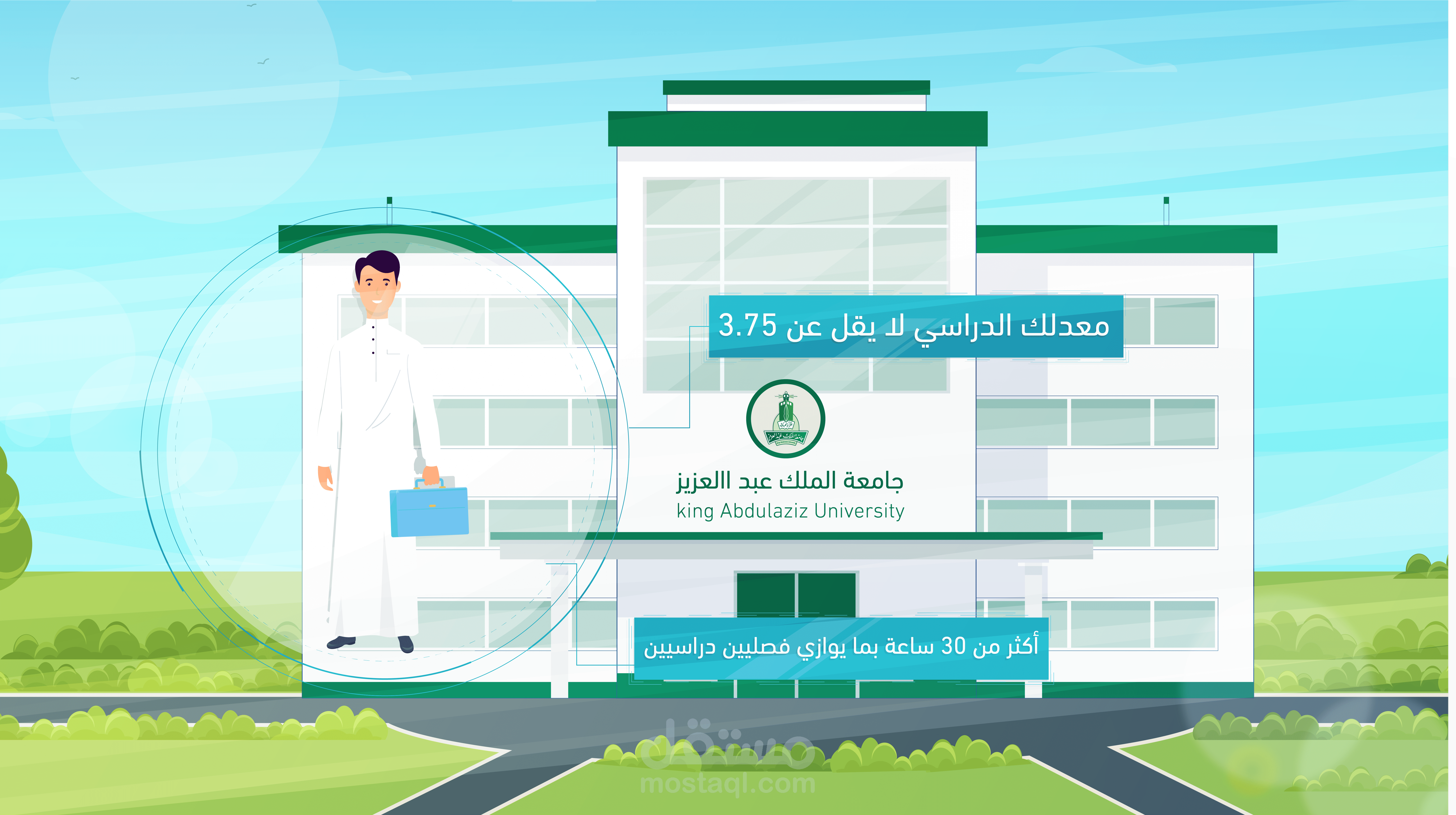 فيديو موشن جرافيك لصالح جامعة-الملك-عبدالعزيز