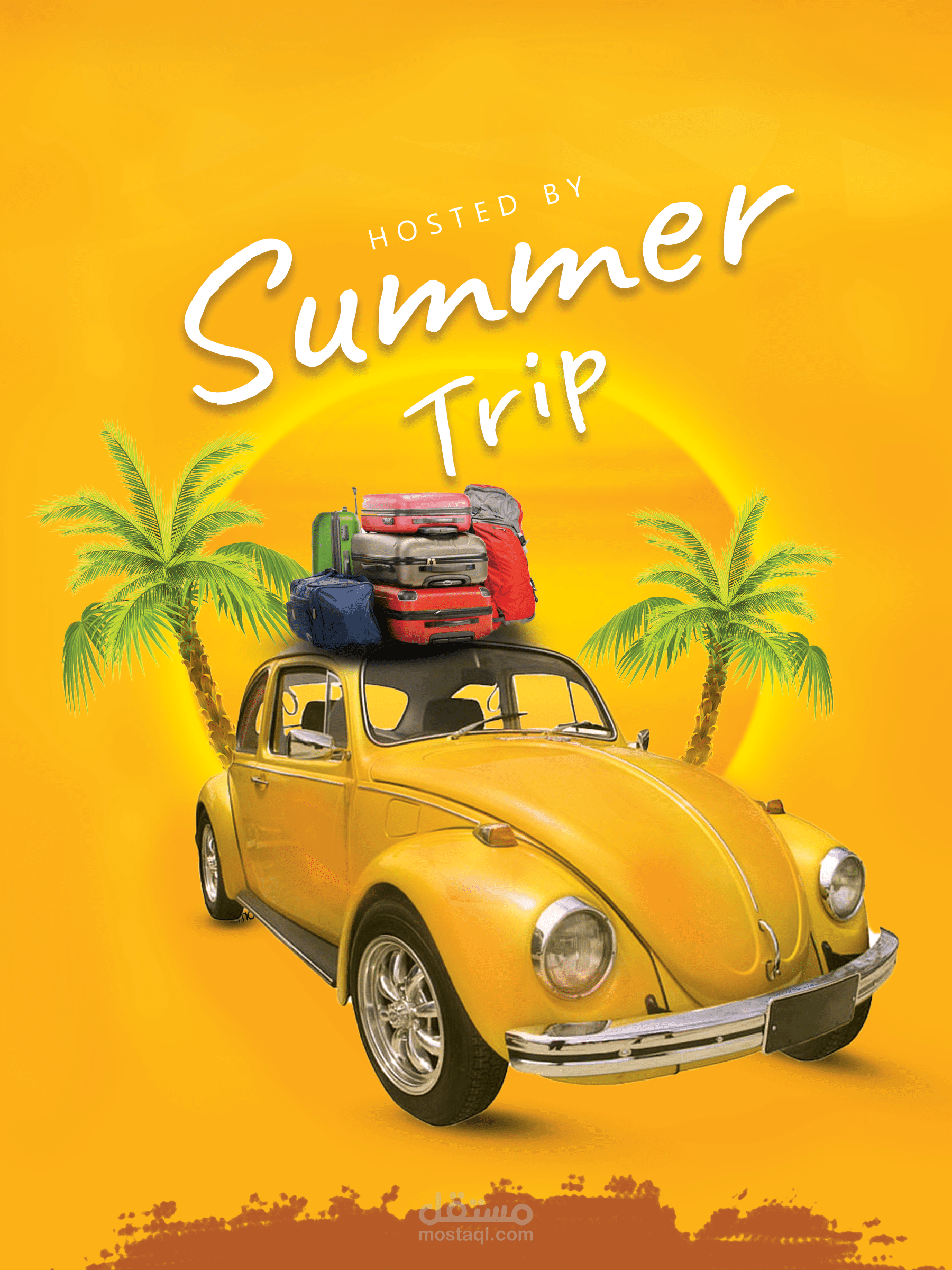 Travel Flyer Design Summer Trip