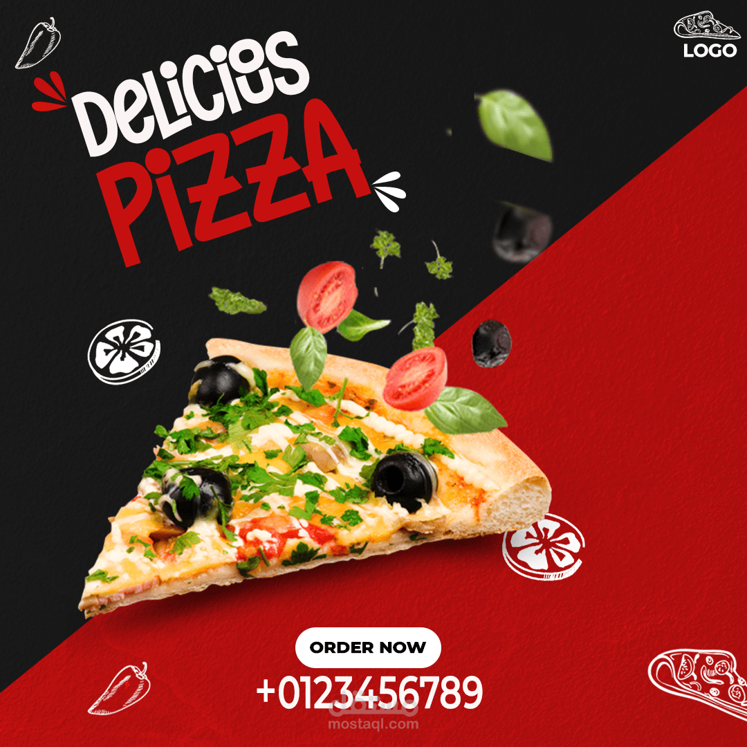 Pizza Social Media Banner Design
