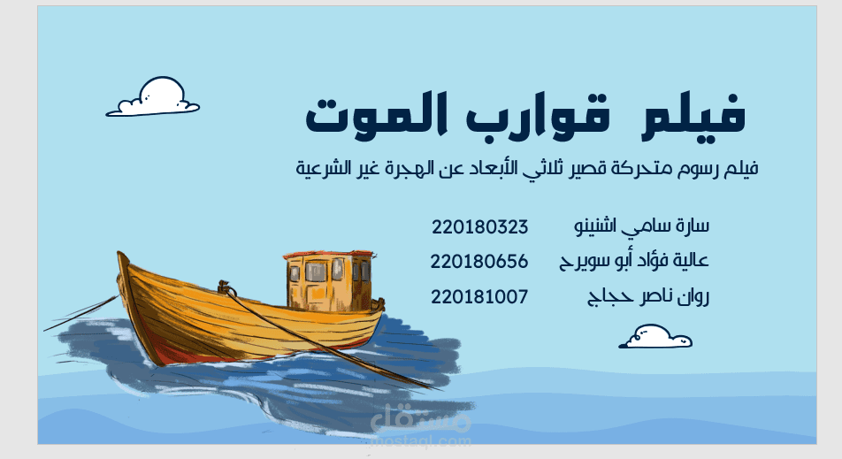 عرض بوربوينت لتقرير مشروع تخرج