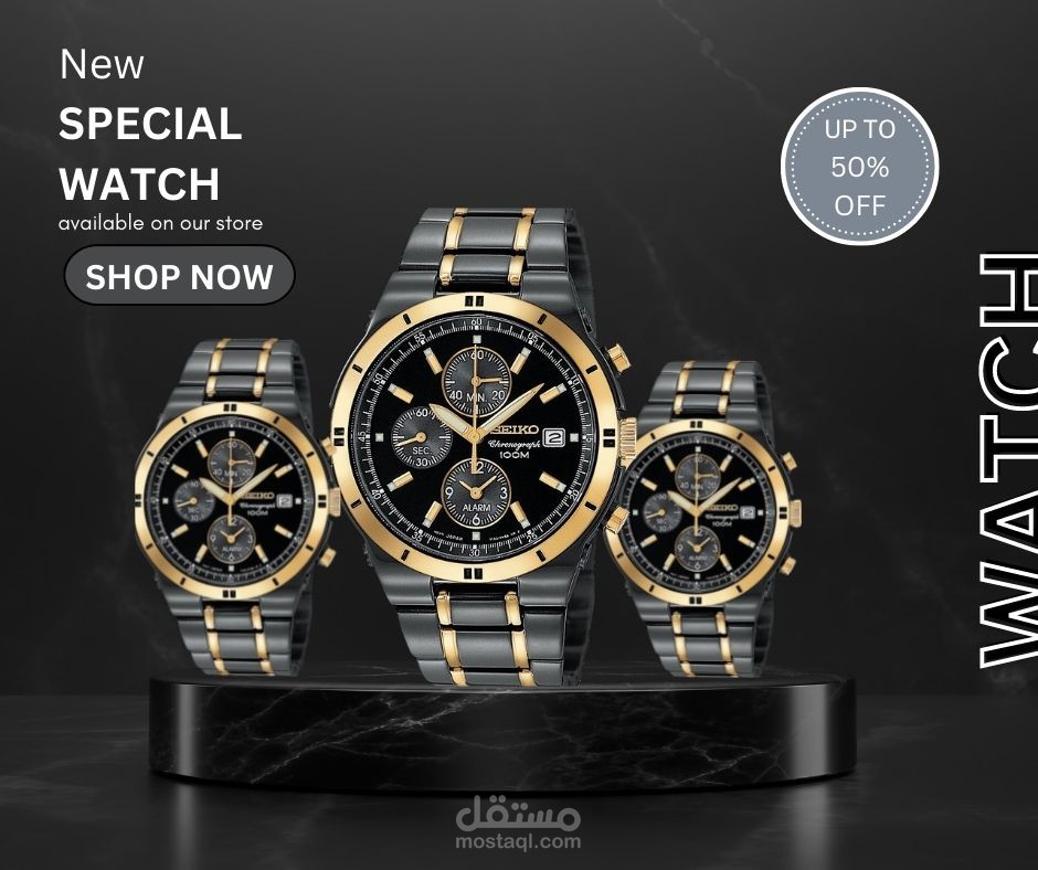 Watch Social Media Banner Design