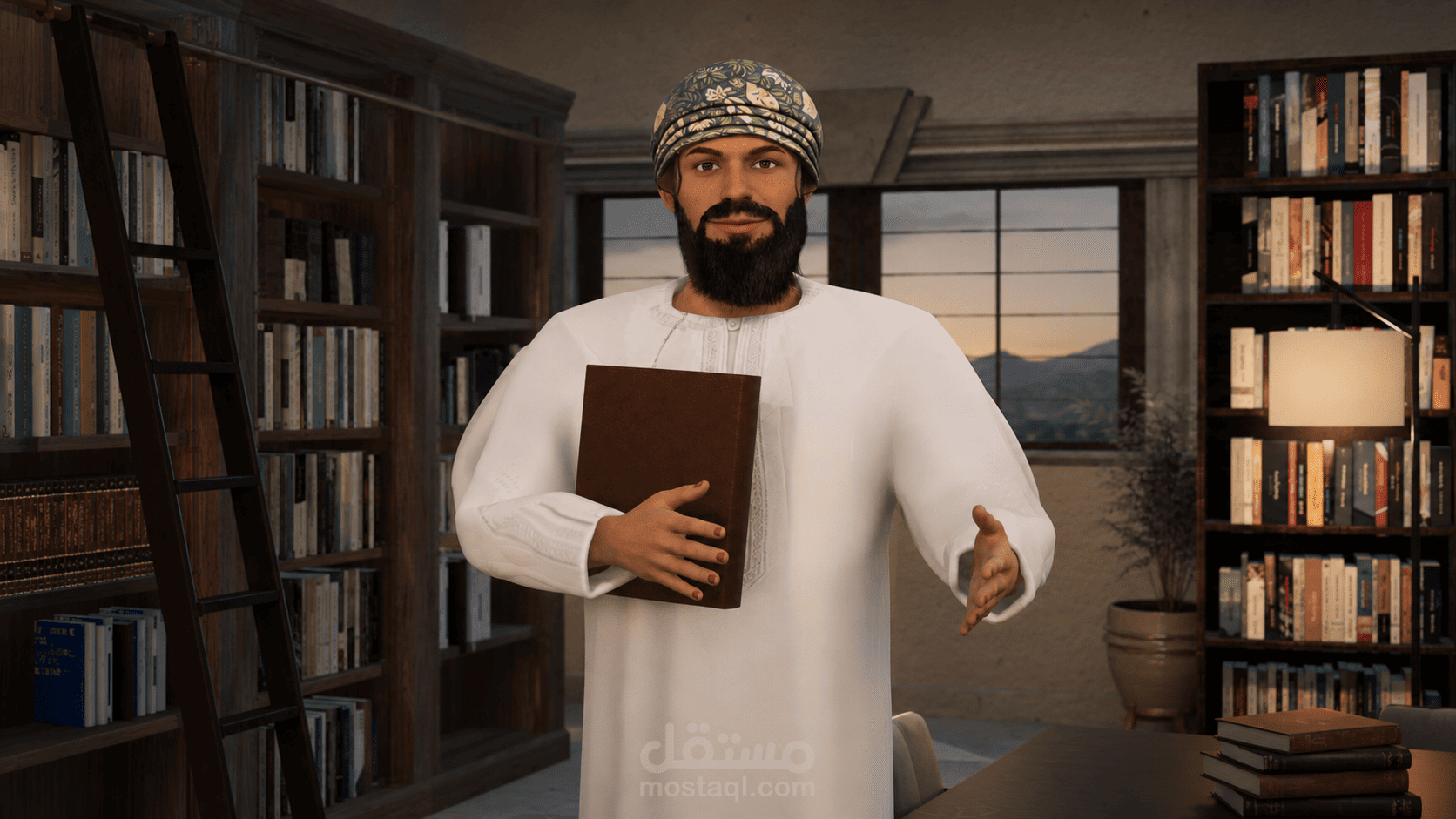 إعلان احترافي لمشروع معماري لتعليم القراَن