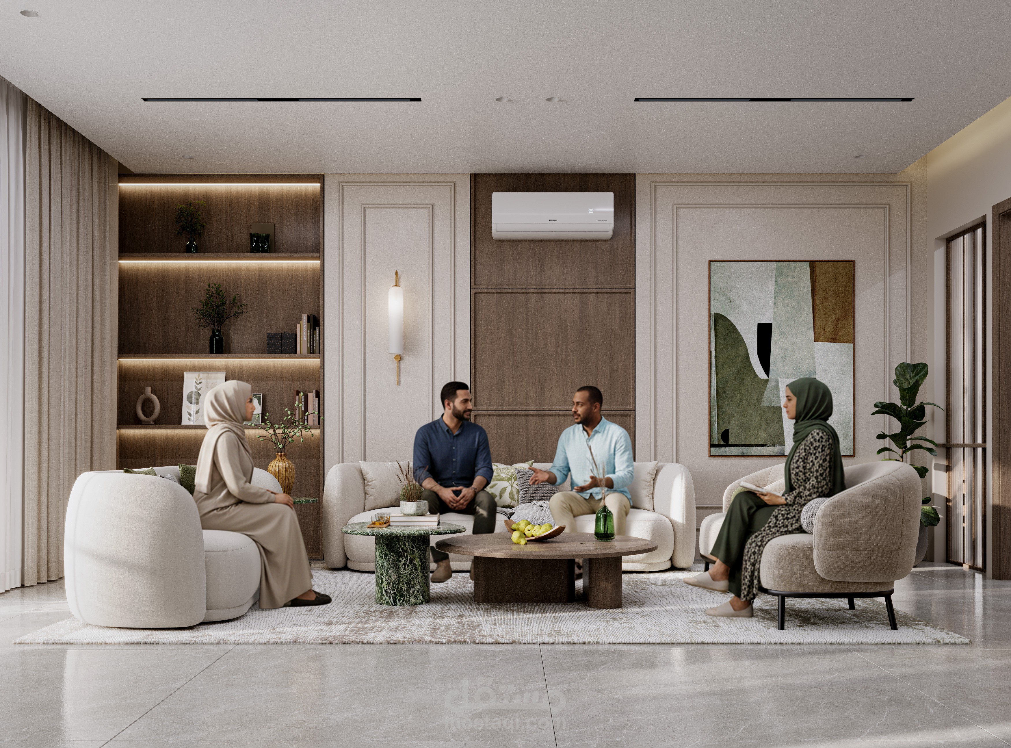 Modern Harmony Living Space