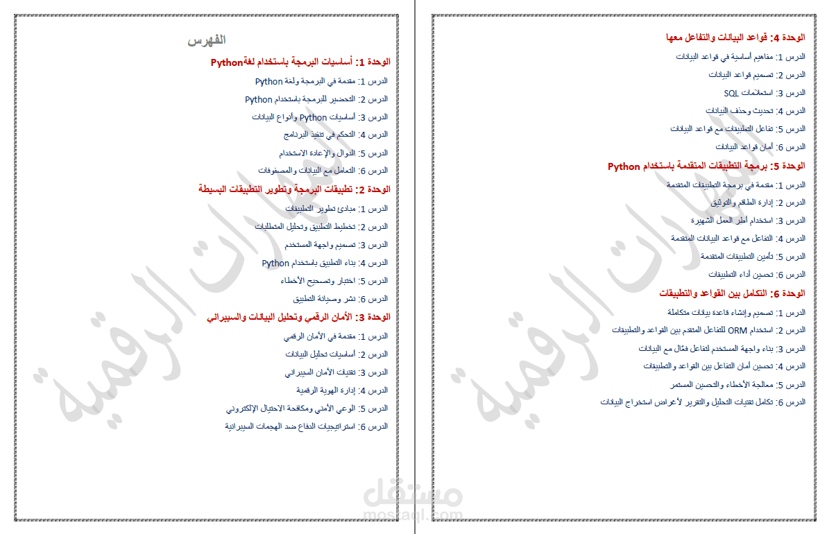 مقترح لتطوير المناهج للمهارات الرقمية