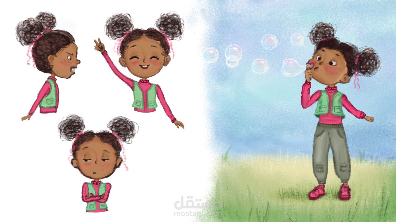 رسم شخصيات كرتونية لقصص الاطفال