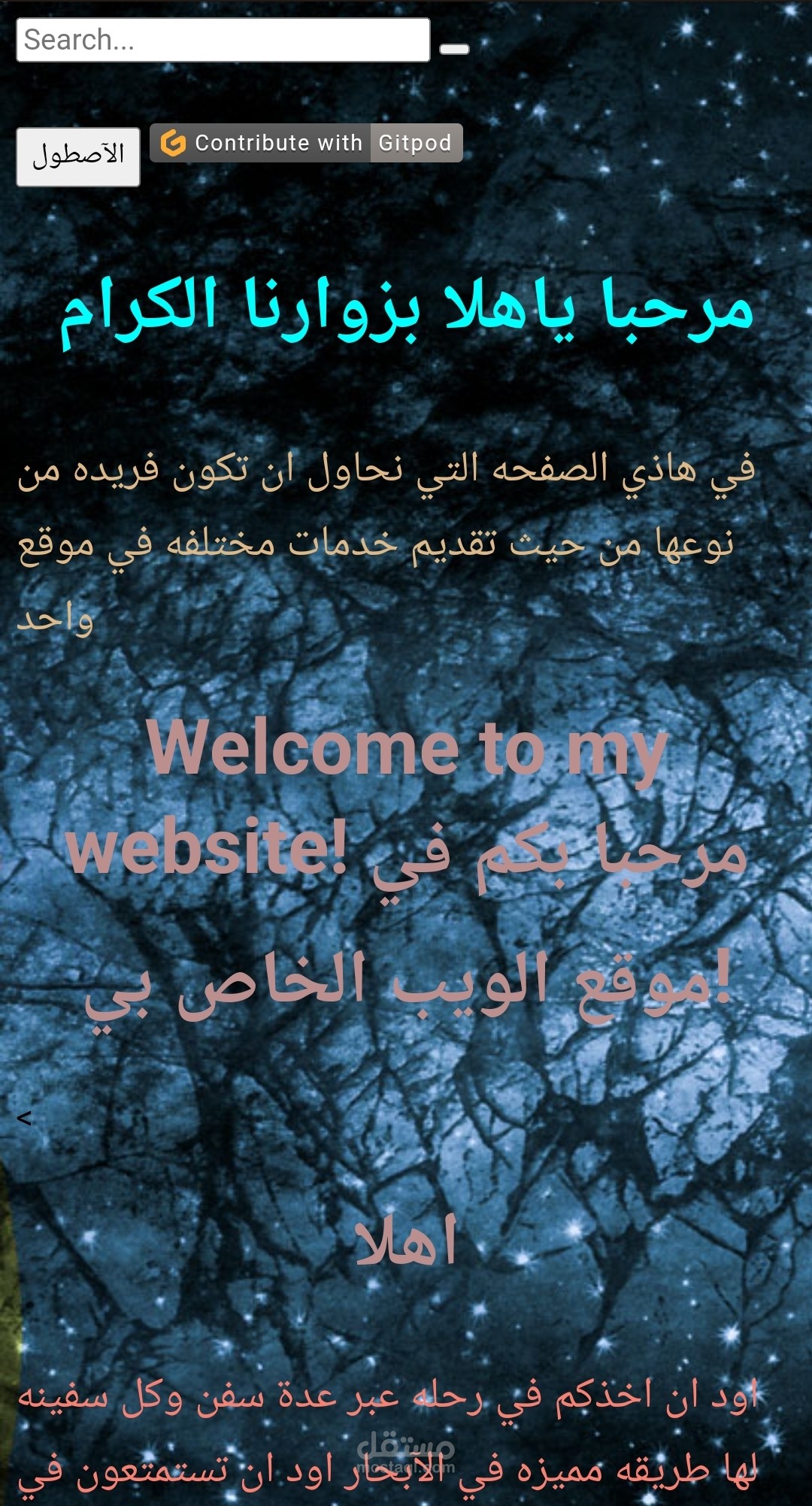 انشاء وبرمجة موقع ويب